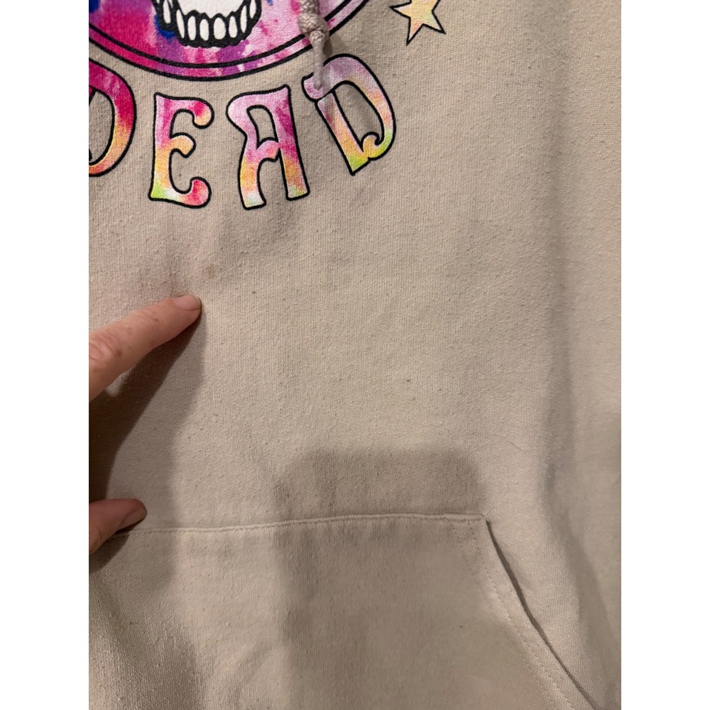 Grateful Dead Steal Your Face Dancing Bears Hoodie Tan 2XL Tie Dye Graphic - Picture 3 of 7